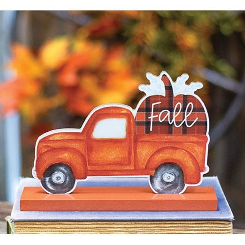 Buffalo Check "Fall" Pumpkin Truck on Base