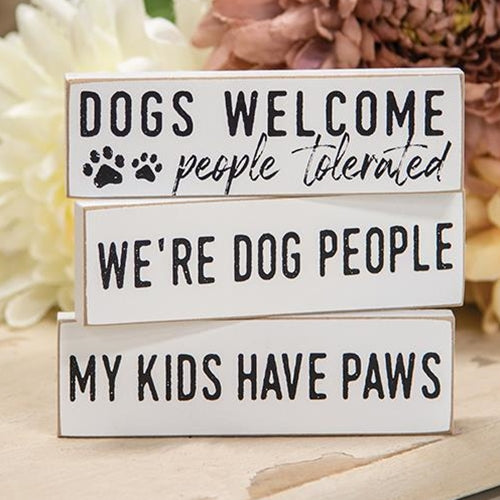 We're Dog People Thin Mini Block 3 Asstd.