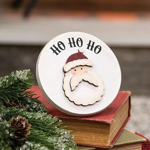 Ho Ho Ho Santa Circle Easel Sign