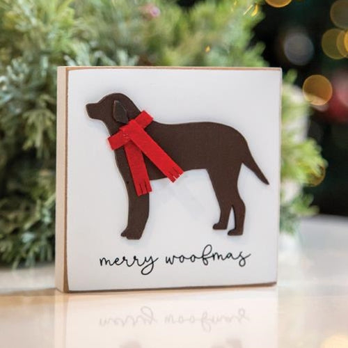 Merry Woofmas Dog Block