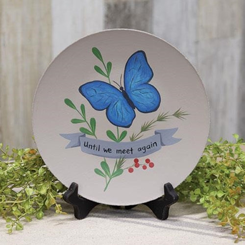 Until We Meet Again Butterfly Plate