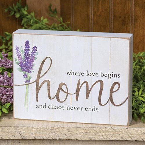 Where Love Begins Box Sign