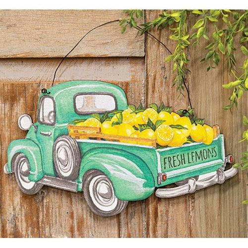 Fresh Lemons Wooden Truck Hanger