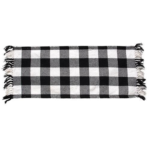 Black & White Buffalo Check Long Runner