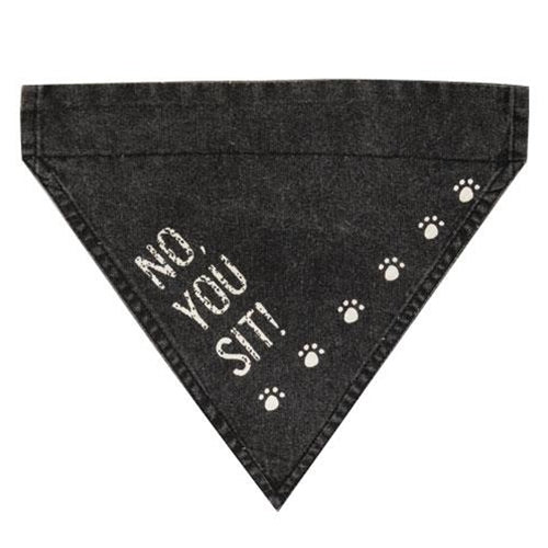 No You Sit! Dog Bandana