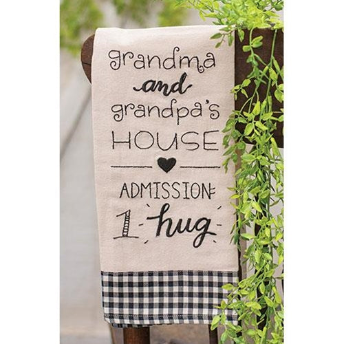 Grandma & Grandpa's House Dish Towel