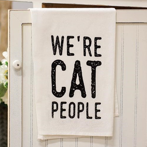 We're Cat People Dish Towel