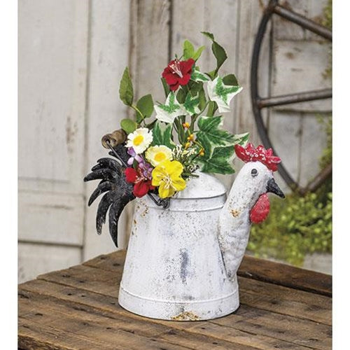 Metal Rooster Watering Can