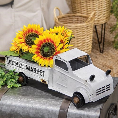 White Metal Farmer's Market Truck