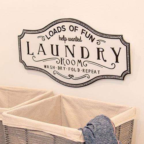 Loads of Fun Laundry Room Metal Sign