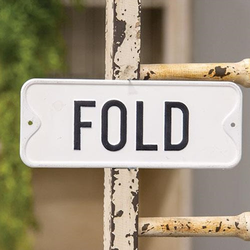 Fold Farmhouse Metal Sign