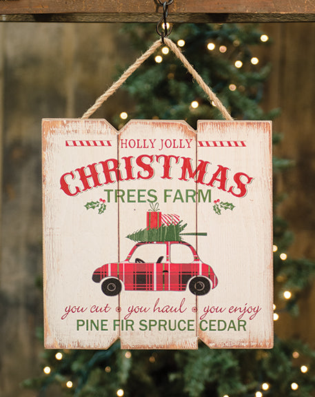 Holly Jolly Tree Farm Hanger