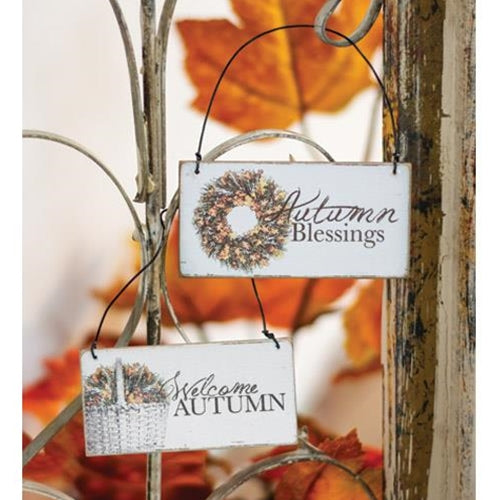 Autumn Blessings Ornament 2 asstd.