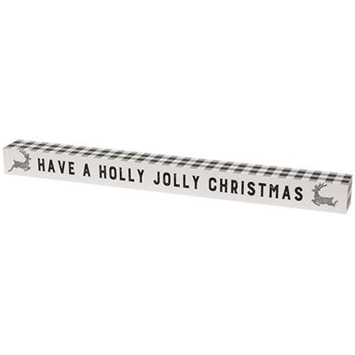 Holly Jolly Christmas Buffalo Check Sitter