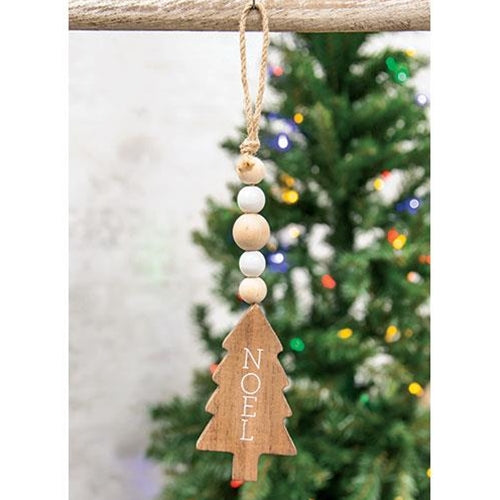 Noel Tree Beaded Ornament