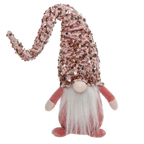 Pink Sparkle Hat Gnome