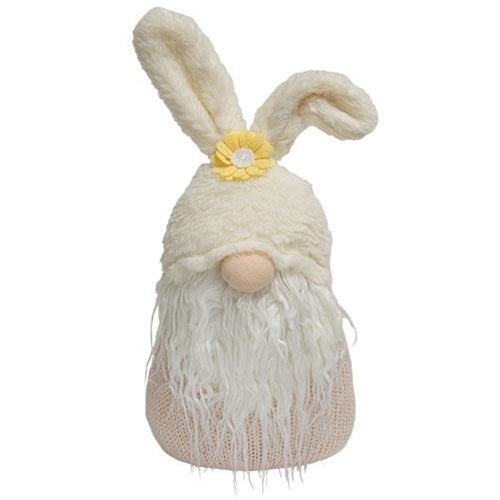 Fuzzy Bunny Floral Gnome