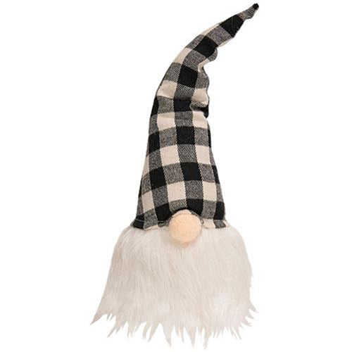 Black & White Buffalo Check Gnome 12"