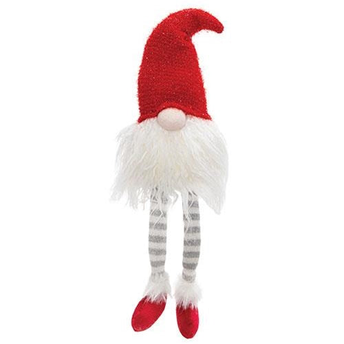 Dangle Leg Santa Gnome w/LED Light