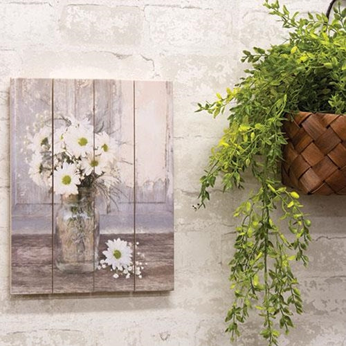 Farmhouse Floral Pallet Art