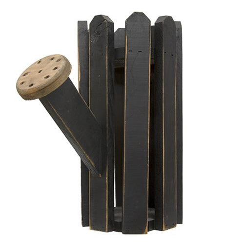 Distressed Wooden Picket Watering Can 2 Asstd.