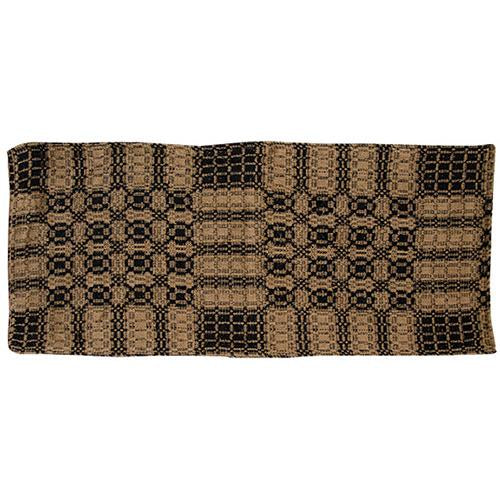 Black/Mustard Woven Short Runner