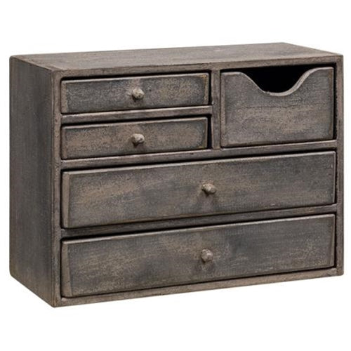 Grey Cabinet w/5 Drawers