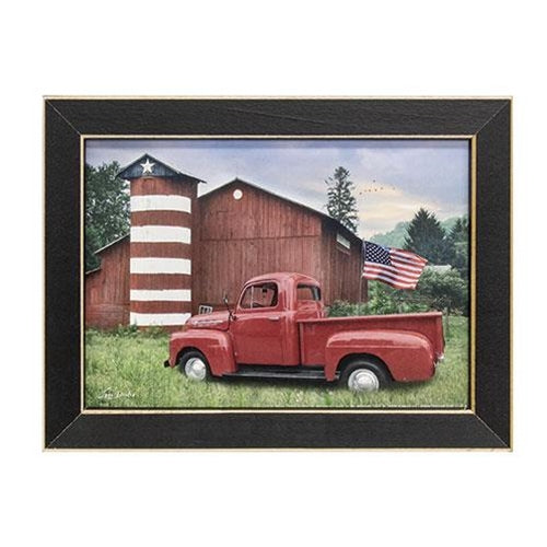 Patriotic Farm Framed Print 5x7