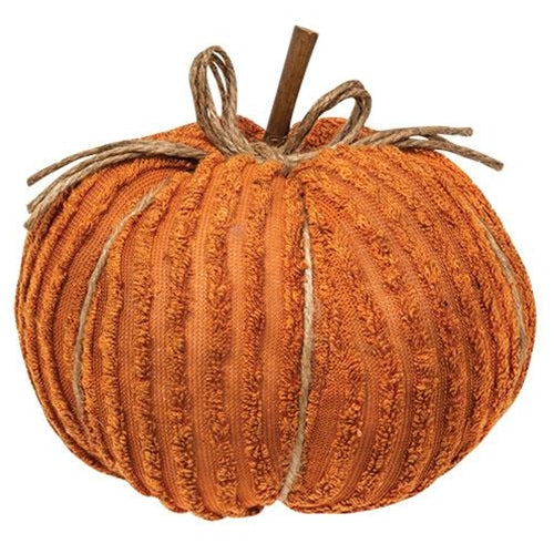 8" Orange Chenille Pumpkin