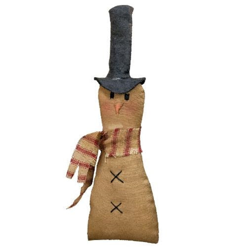 Primitive Top Hat Snowman Ornament