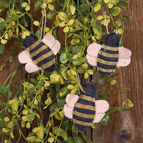 3/Set Mini Bee Ornaments