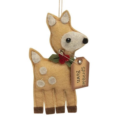 Sprinkles Fawn Ornament