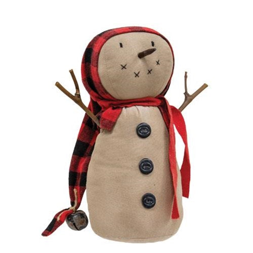 Jingles Snowman w/Buffalo Plaid Hat