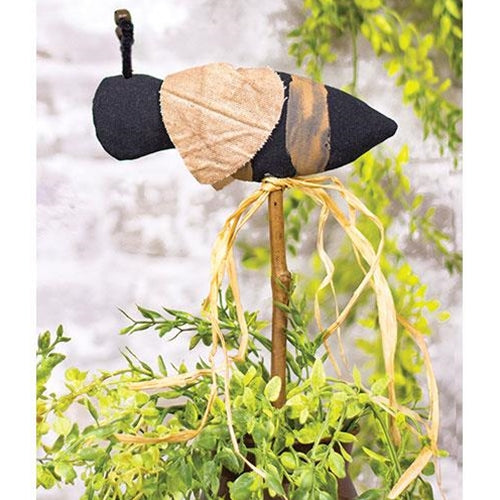 Primitive Bumblebee Plant Stake