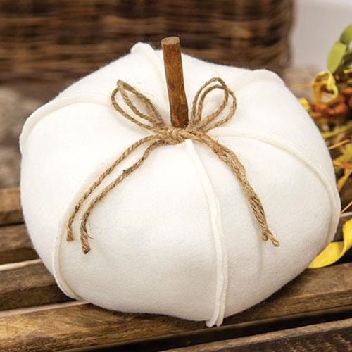 Fleece Stuffed Pumpkin 8"