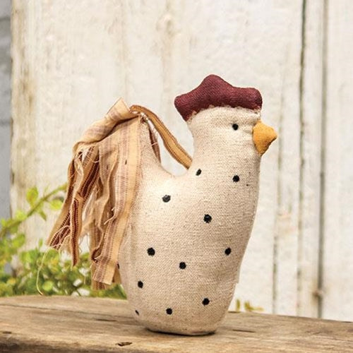 Mini Stuffed Polka Dot Chicken Sitter