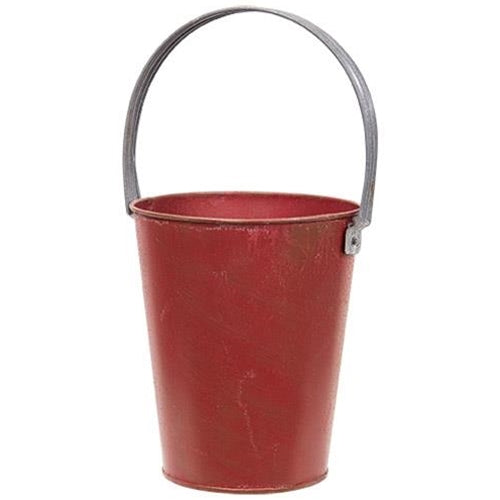 Rustic Red Bucket
