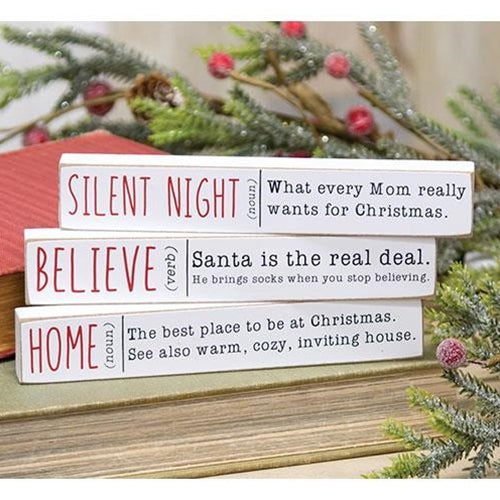 Home Believe Silent Night Mini Stick 3 Asstd.