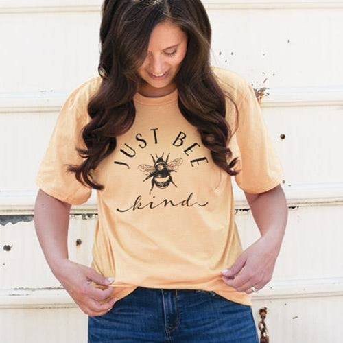 Just Bee Kind T-Shirt Yellow Small