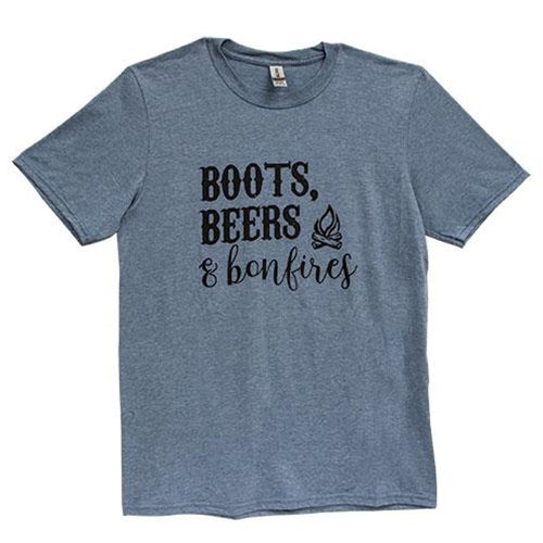 Boots Beers & Bonfires T-Shirt XXL