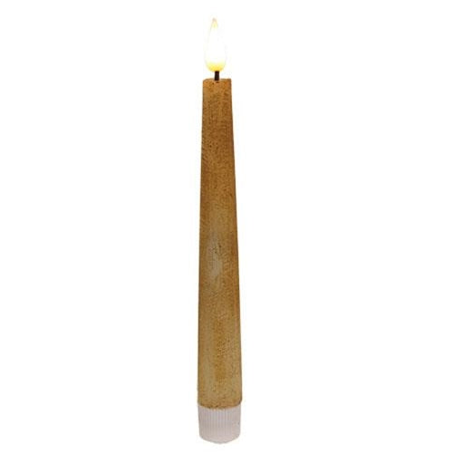 Ivory Realistic Flame LED Timer Taper