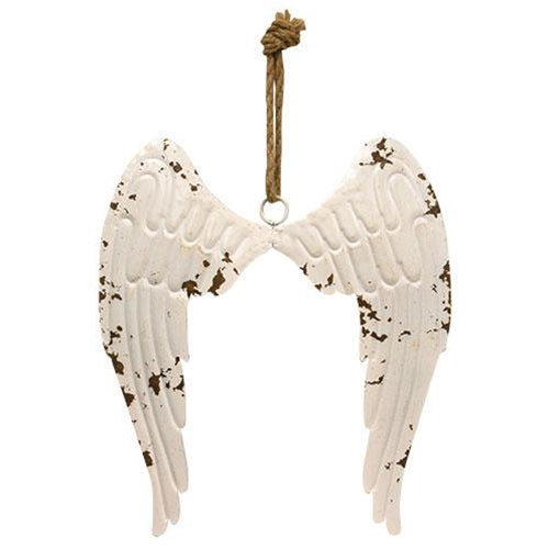 Hanging Shabby Chic Angel Wings Large