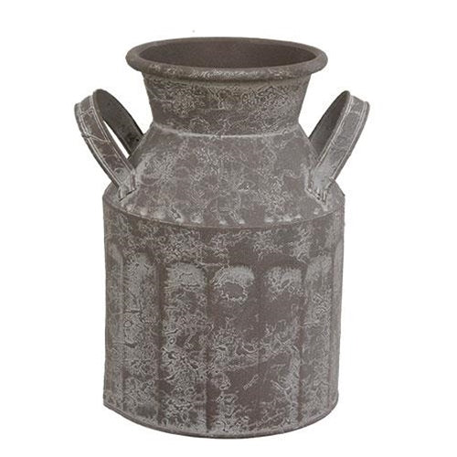 Graywashed Metal Milk Can