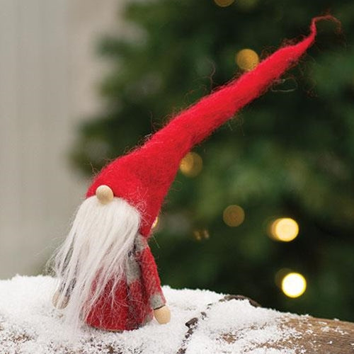 Sm Felted Santa Gnome w/Long Hat