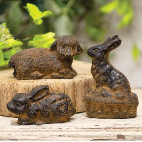 3/Set Beeswax Lamb & Bunnies