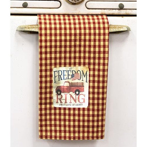 Let Freedom Ring Truck Dish Towel