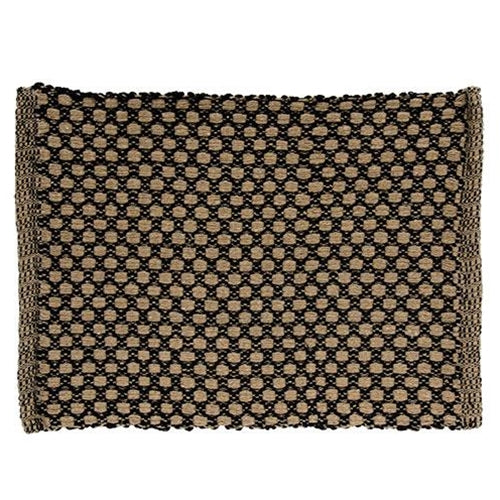 Black & Tan Cottage Weave Placemat