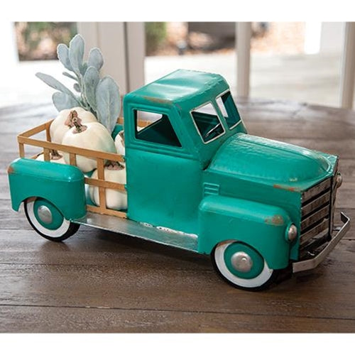 Teal Metal Truck