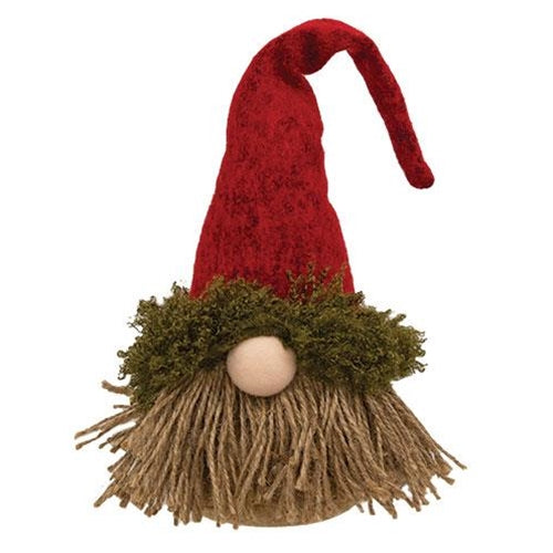 Small Mossy Santa Gnome