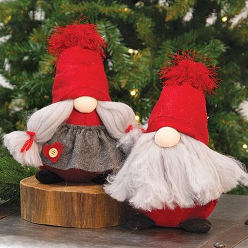Mr or Mrs Red and Grey Gnome 2 Asstd.